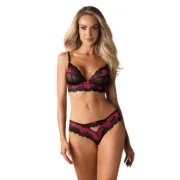 Conjunto de Lingerie Obsessive Tulia Preto L/XL Cuequinhas e tangas - nacloset