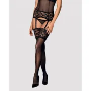 Meias de Liga Obsessive Letica Preto S/M Lingerie e Roupa Interior - nacloset 2