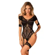 Body Obsessive G334 Preto S/M/L Babydolls e bodies - nacloset