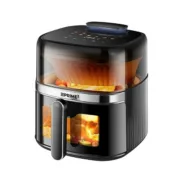 Fritadeira de Ar Prime3 SAF51 Preto Prateado 1500 W 4,5 L Cozinha | Gourmet - nacloset
