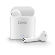 Auriculares in Ear Bluetooth Savio TWS-01 Branco Auriculares Sem Fios - nacloset