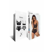 Conjunto de Lingerie Demoniq Preto L Cuequinhas e tangas - nacloset 2