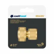 Conector de mangueira Cellfast 19 mm Latão Rápido Casa | Jardim - nacloset 2