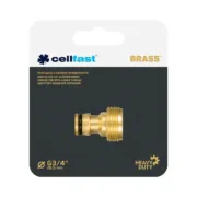 Conector de mangueira Cellfast 3/4″ Latão Torneira Interior Casa | Jardim - nacloset 2