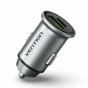 Carregador de Carro Vention FFBH0 Preto Cinzento 20 W (1 Unidade) Eletrónica | Telefones e Tablets - nacloset