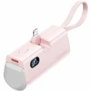 Powerbank Vention FHRP0 Cor de Rosa 4800 mAh Eletrónica | Telefones e Tablets - nacloset