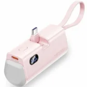 Powerbank Vention FHQP0 Cor de Rosa 4800 mAh Eletrónica | Telefones e Tablets - nacloset