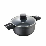 Caçarola com Tampa San Ignacio Bistro SG6425 Preto mate Ø 20 x 10 cm 1,8 L Cozinha | Gourmet - nacloset