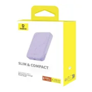 Powerbank Baseus P10059002513-00 Violeta 6000 mAh Eletrónica | Telefones e Tablets - nacloset 2
