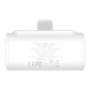 Powerbank Baseus P10068307213-00 Branco 5000 mAh Eletrónica | Telefones e Tablets - nacloset 2