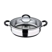 Caçarola com Tampa Masterpro Aço inoxidável AISI 304 (3,8 L) 28 x 7 cm Cozinha | Gourmet - nacloset