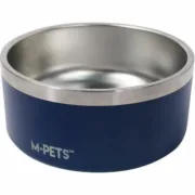 Comedouro para Cão MPETS ESKIMO Metal Aço inoxidável Azul Antideslizante 2 L Animais de Estimação - nacloset