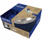 Comedouro para Cão MPETS ESKIMO Metal Aço inoxidável Azul Antideslizante 2 L Animais de Estimação - nacloset 2