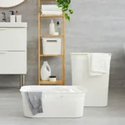 Cesto da Roupa Rotho Brisen Branco 50 L Plástico Casa | Jardim - nacloset 2