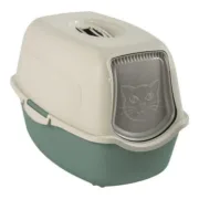 Caixa de Areia para Gatos Rotho My Pet Bailey Branco Verde Polipropileno Animais de Estimação - nacloset 2