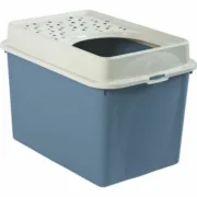 Caixa de Areia para Gatos Rotho My Pet BERTY 57 x 40 x 33 cm Azul/Branco Animais de Estimação - nacloset