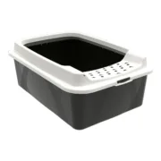 Caixa de Areia para Gatos Rotho Bonnie Eco Preto 57,2 x 39,3 x 20,9 cm Plástico Animais de Estimação - nacloset 2