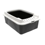 Caixa de Areia para Gatos Rotho Bonnie Eco Preto 57,2 x 39,3 x 20,9 cm Plástico Animais de Estimação - nacloset