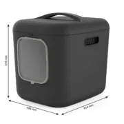 Caixa de Areia para Gatos Rotho Biala XL anthracite Antracite Plástico Animais de Estimação - nacloset 2