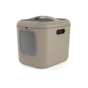 Caixa de Areia para Gatos Rotho My Pet Biala XL Castanho Plástico reciclado Animais de Estimação - nacloset
