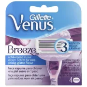 Lâmina sobresselente para máquina de barbear Gillette Venus Breeze 4 Unidades Depilação e acessórios para barbear - nacloset