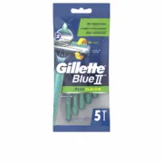 Máquinas de Barbear Descartáveis Gillette Blue II Plus Slalom 5 Unidades Depilação e acessórios para barbear - nacloset