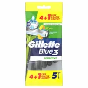 Lâminas de barbear Gillette Blue Sensitive 5 Unidades Depilação e acessórios para barbear - nacloset