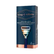 Máquina de Barbear Manual King C Gillette Neck Razor Azul Depilação e acessórios para barbear - nacloset