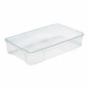Caixa de Armazenagem com Tampa Mondex Space Box Transparente Polipropileno 34 L 70,5 x 42 x 15,5 cm Casa | Jardim - nacloset