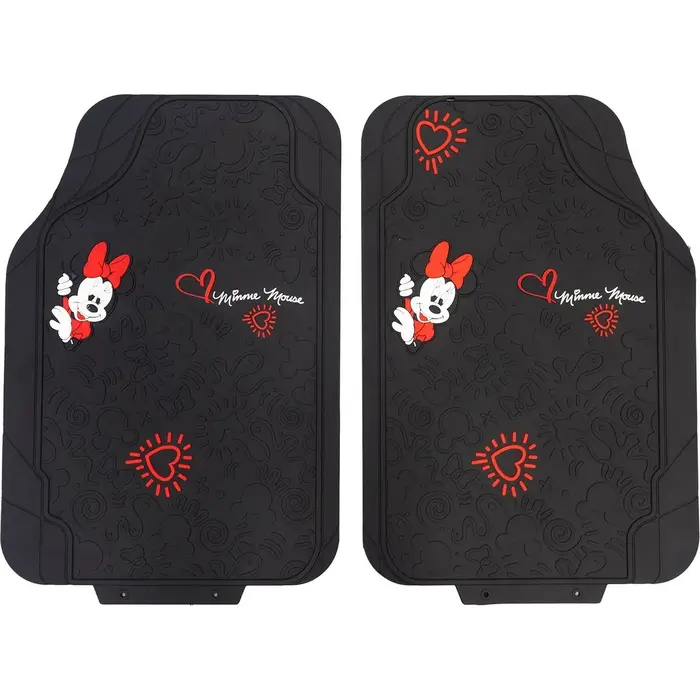 Conjunto de Tapetes de Carro Minnie Mouse CZ10901 Preto Acessórios e organizadores para veículos - nacloset 2