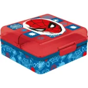 Lancheira com Compartimentos Spider-Man CZ11274 Multicolor Plástico Cozinha | Gourmet - nacloset