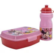 Lancheira com Frasco Minnie Mouse CZ11278 380 ml 17 cm Plástico Jogos | Disfarces - nacloset