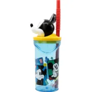 Copo com Palhinha Mickey Mouse CZ11336 3D Azul Bebés e Crianças - nacloset 2