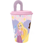Copo com Palhinha Disney Princess CZ11362 430 ml Bebés e Crianças - nacloset