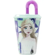 Copo com Palhinha Frozen CZ11363 430 ml Bebés e Crianças - nacloset 2