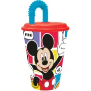 Copo com Palhinha Mickey Mouse CZ11364 430 ml Bebés e Crianças - nacloset