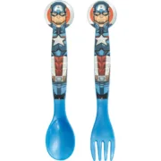 Conjunto de Talheres The Avengers CZ11397 Multicolor Plástico 2 Peças Cozinha | Gourmet - nacloset 2