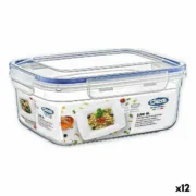 Lancheira Hermética Dem Retangular 2,3 L 24 x 18 x 10 cm (12 Unidades) A Preço de Revenda - nacloset