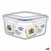Lancheira Hermética Dem 2,4 L 21 x 21 x 11 cm (12 Unidades) A Preço de Revenda - nacloset