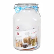 Frasco de Vidro Borgonovo 33216 Hermético Transparente 3,1 L 13 x 13 x 24 cm (6 Unidades) A Preço de Revenda - nacloset 2