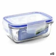 Lancheira Hermética Borgonovo 0033538 Retangular 14,5 x 10 x 6 cm (12 Unidades) A Preço de Revenda - nacloset