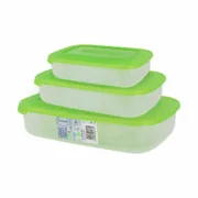 Conjunto de 3 Lancheiras Tontarelli Family Verde Retangular 29,6 x 19,8 x 7,7 cm (20 Unidades) A Preço de Revenda - nacloset 2