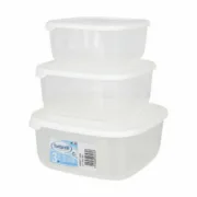 Conjunto de 3 Lancheiras Tontarelli Family Branco 20 x 20 x 9,4 cm (20 Unidades) A Preço de Revenda - nacloset 2
