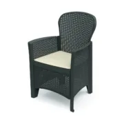 Poltrona de jardim IPAE Progarden Folia Antracite Polipropileno (60 x 58 x 89 cm) Casa | Jardim - nacloset