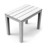 Banqueta IPAE Progarden Branco 38,5 x 60 x 45 cm Casa | Jardim - nacloset