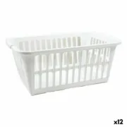 Cesto de Roupa Suja Tontarelli Classic Branco 35 L 58 x 41 x 24 cm (12 Unidades) A Preço de Revenda - nacloset
