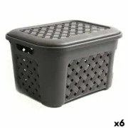 Cesto da Roupa Arianna Tontarelli 2112312 (43,5 x 33,5 x 26 cm) 23,6 L (6 Unidades) A Preço de Revenda - nacloset