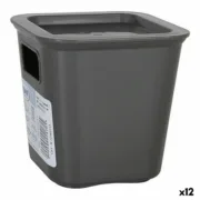 Caixa de Armazenagem Tontarelli Bella Cinzento 11,4 x 11,4 x 11,2 cm (12 Unidades) A Preço de Revenda - nacloset