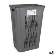 Cesto de Roupa Suja Inde Bella 60 L Grafite 40,5 x 33 x 59 cm (5 Unidades) A Preço de Revenda - nacloset