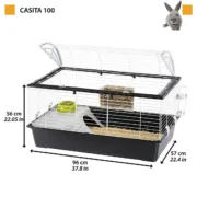 Jaula Ferplast 100 Metal Plástico 96 x 57 x 56 cm Animais de Estimação - nacloset 2